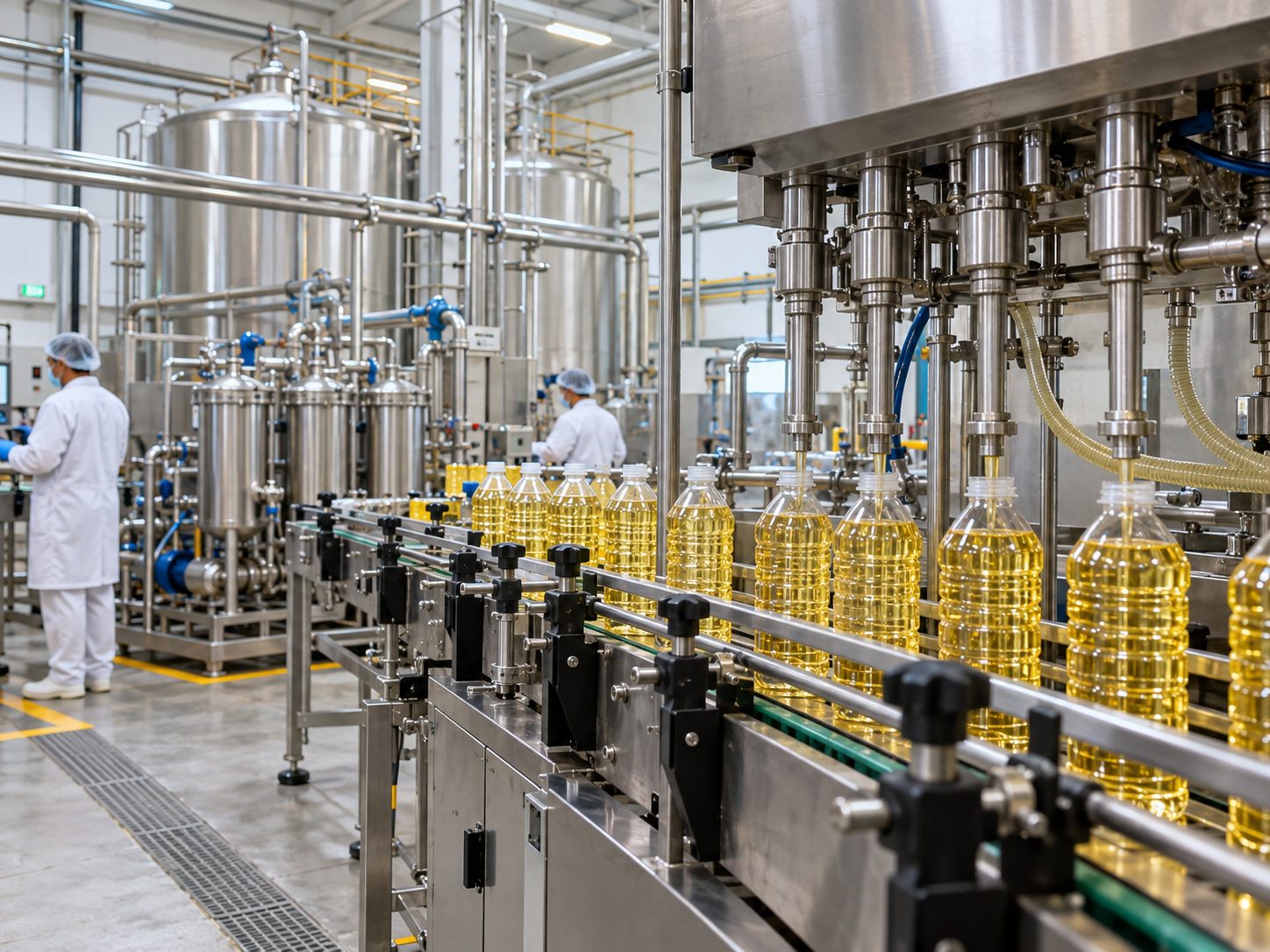 Edible oil bottle filling line and filtration equipment
